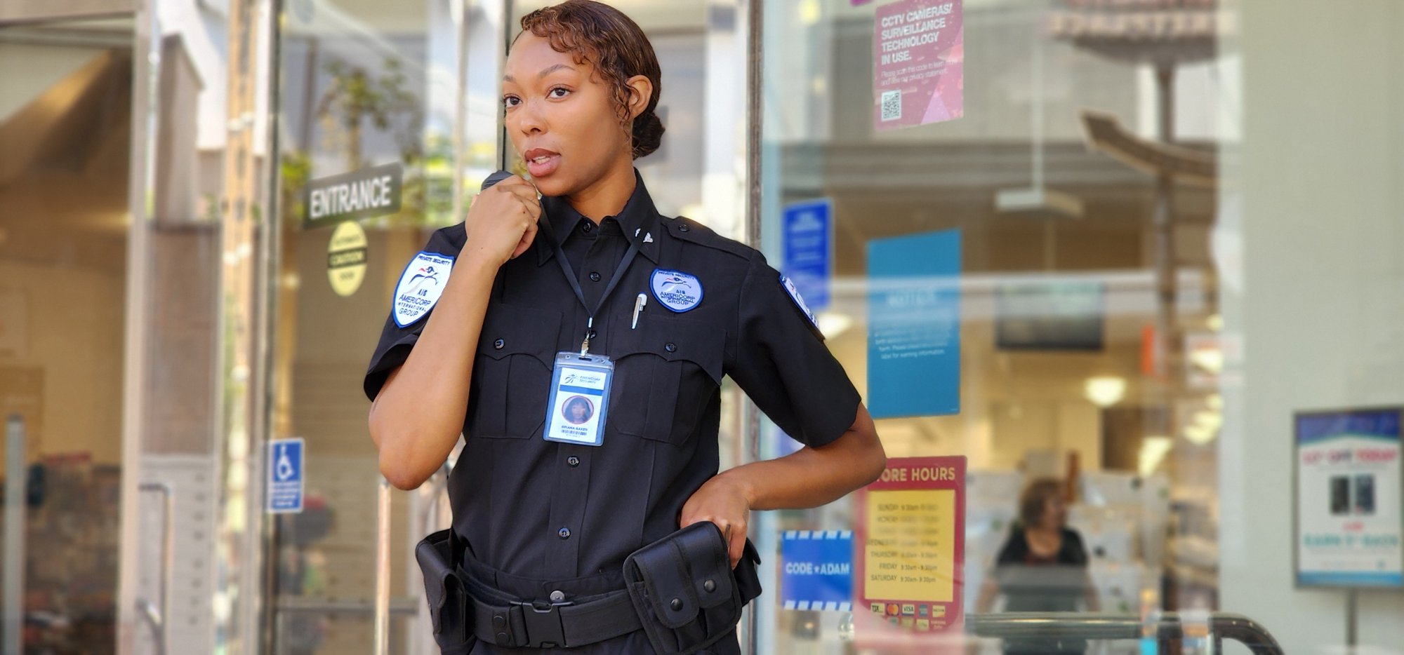 AIG Security officer on duty in Studio City