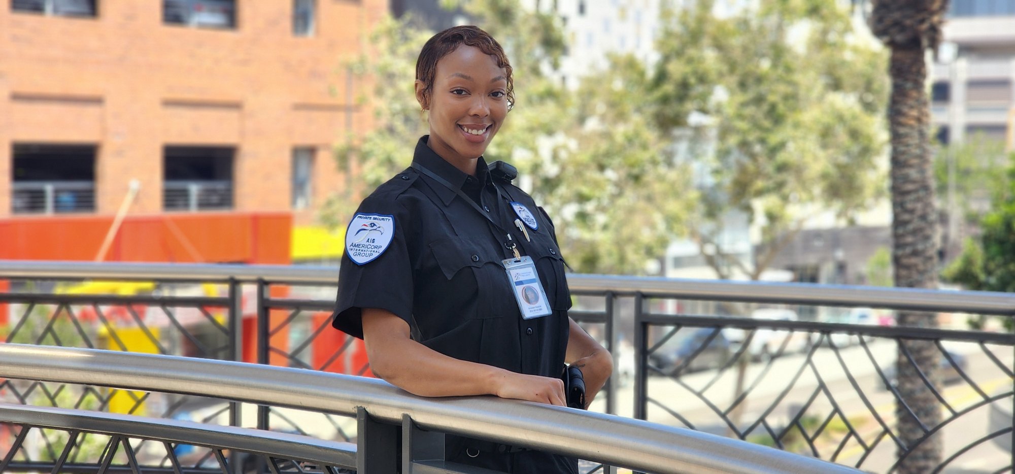 AIG Security officer on duty in Santa Monica