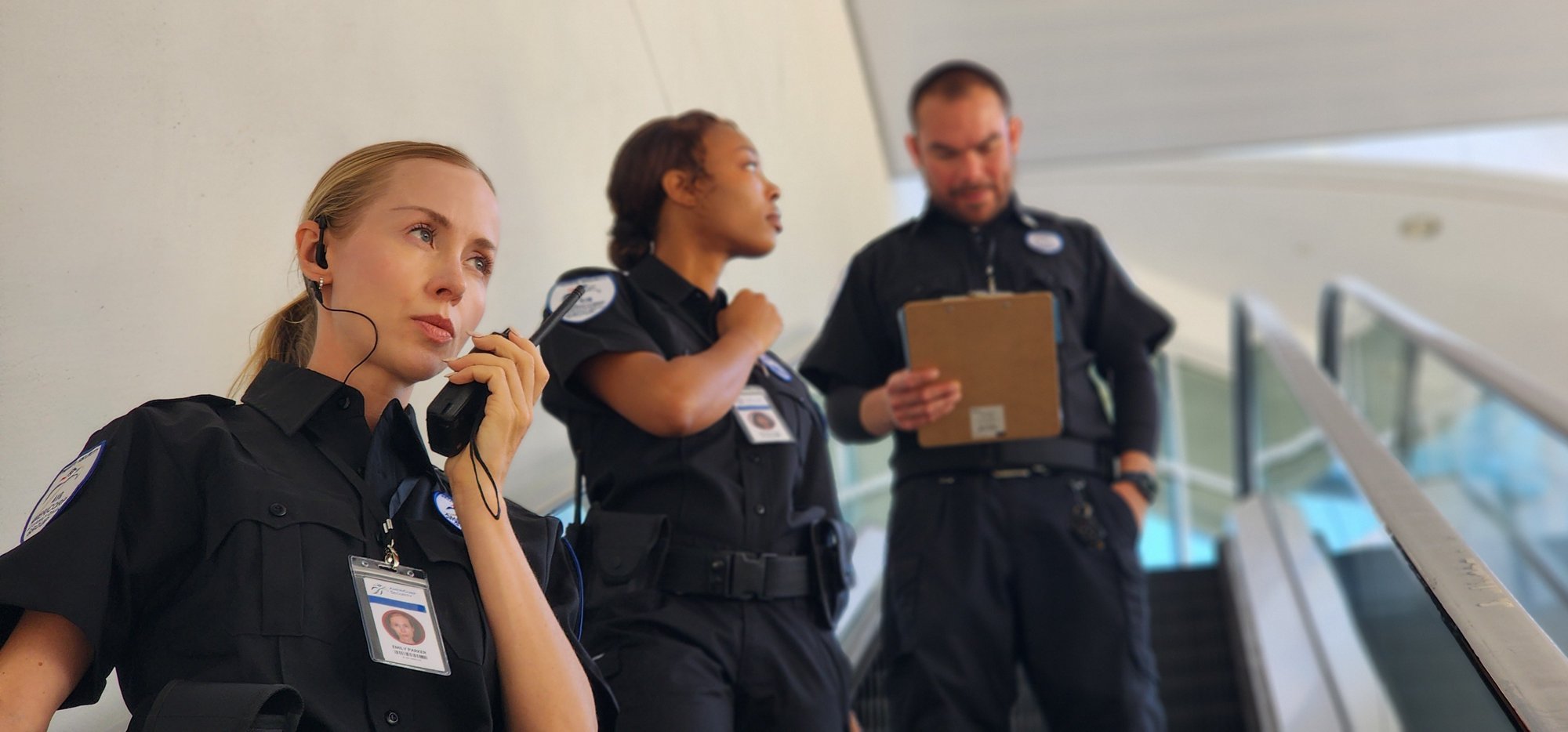 AIG Security officer on duty in Van Nuys