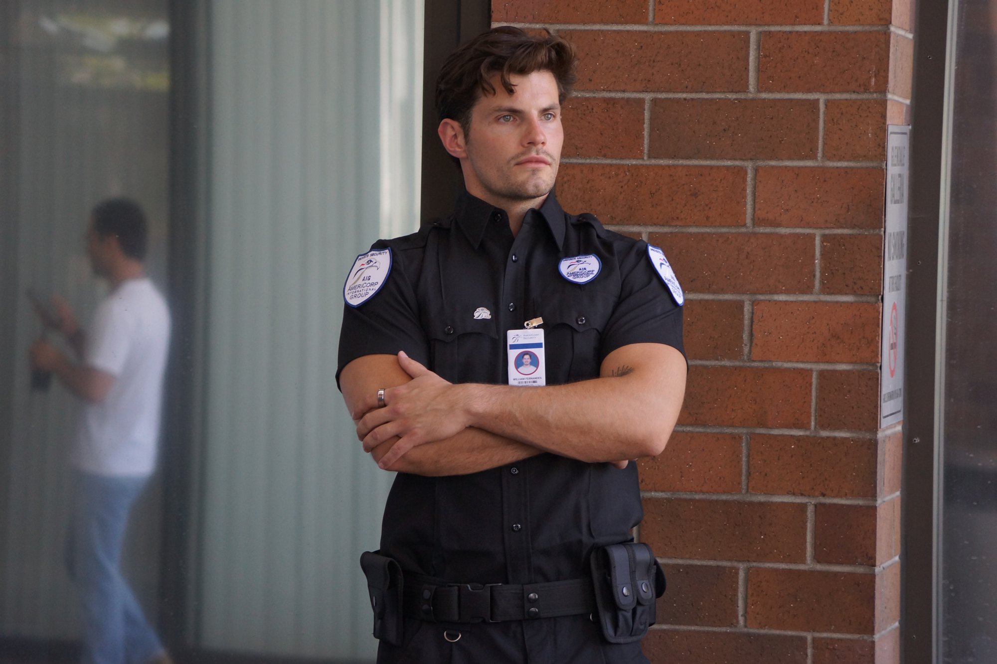 AIG Security officer on duty in Calabasas